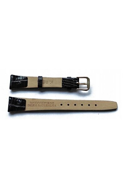NO BRAND Curea de ceas REDA STRAP 12mm SNAKE neagră, adezivă, cu prindere fixă