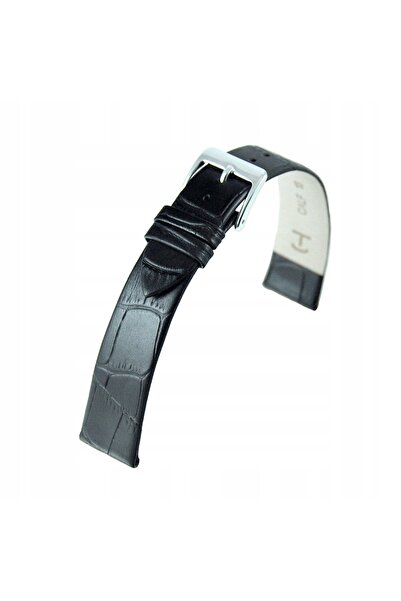 NO BRAND HORIDO 0183 - NEGRU - 20mm - Curea de ceas din piele