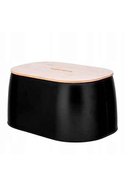 NO BRAND Cutie de pâine metalică cu capac și tocător, Altom Design, recipient...