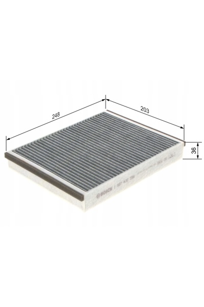 Bosch Filtru habitaclu carbon FORD C-MAX II KUGA 2 FOCUS III 3 MK3 VOLVO V40