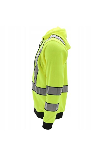 Reis Hanorac de lucru reflectorizant cu glugă, din fleece, galben, XS