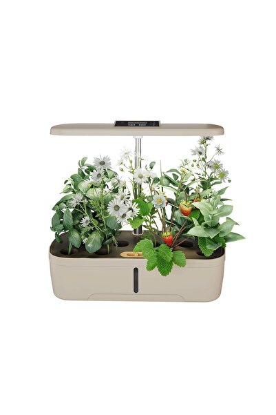 Spacetronik Jardinieră inteligentă hidroponică 4L Sistem de irigare Bej