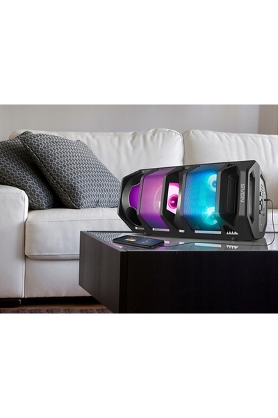 Sven PS-670 boxă bluetooth neagră FM, karaoke, USB, portabilă