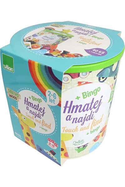 NO BRAND Vilac – joc pentru copii „Atinge și găsește figurinele cu animale” –...
