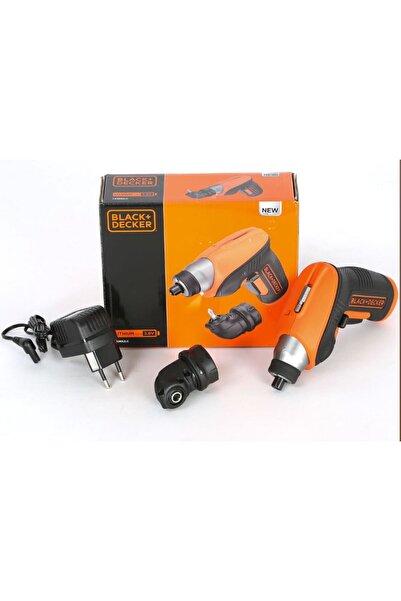 Black&Decker Șurubelniță 1/4 + cap unghiular Black+Decker CS3652LC 3.6 V