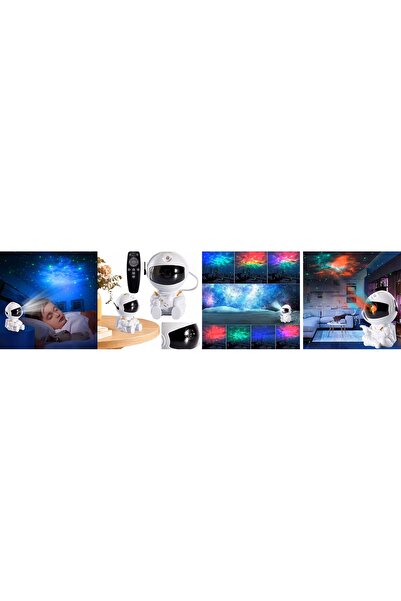 NO BRAND Proiector de stele „Astronaut” – Lampa de noapte pentru copii cu tel...
