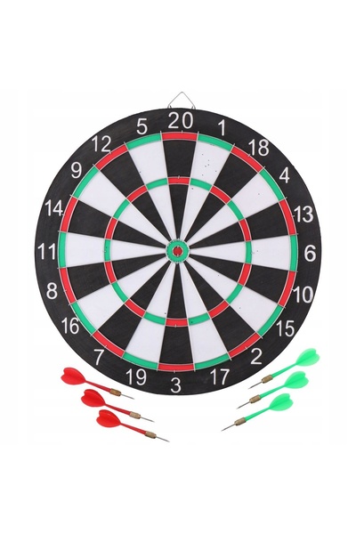 NO BRAND Țintă pentru darts DART, cu tablou de scor pe ambele fețe + 6 săgeți