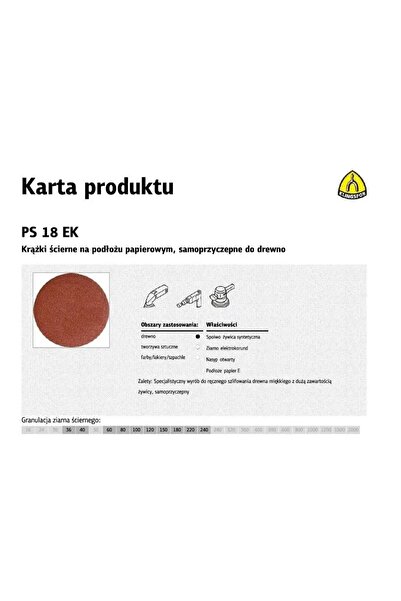 KLİNGSPOR Disc abraziv auto-aderent 150mm PS18EK gr.220 GLS3 /50 buc.
