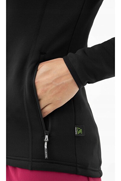 Viking Hanorac tehnic de damă cu Polartec Jukon, fără glugă, negru - XXL
