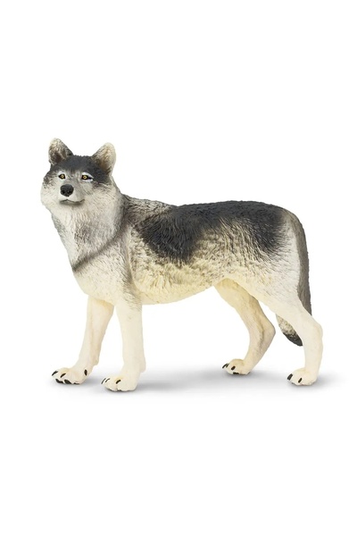 NO BRAND Safari - Figurină Lup cenușiu 112689