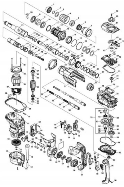 NO BRAND MAKITA Suport perii de cărbune pentru ciocan rotopercutor HR4003C HR...