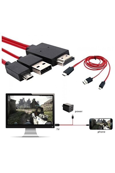 NO BRAND Adaptor MHL HDMI la USB micro – conectează telefonul la televizor