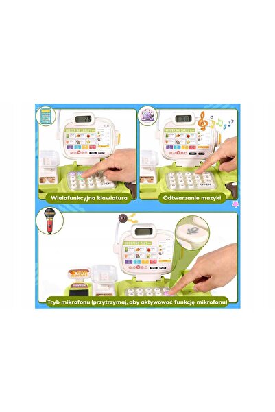 DK Magazin educațional Casă de marcat Microfon Cântar Cărucior de cumpărături...