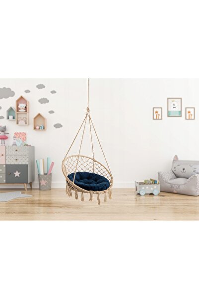 NO BRAND Pernă mică pentru leagăn, pernă rotundă tip cuib de pasăre 65x65cm
