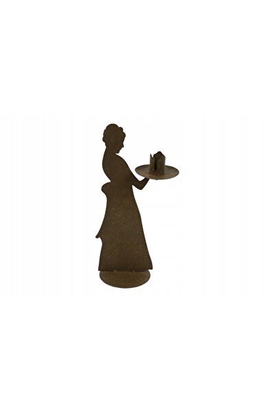 NO BRAND Suport lumânare pentru lumânări conice Ariana Metal Bronz