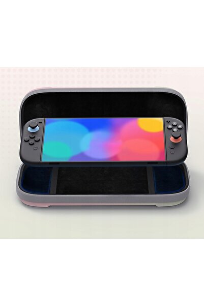 NO BRAND Husă de protecție pentru Nintendo Switch 2, roz și verde, din nailon