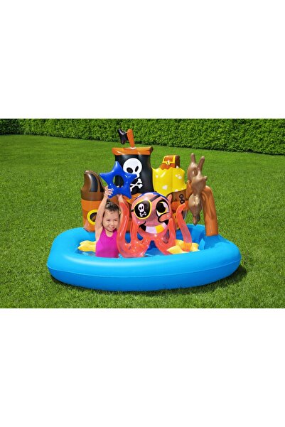 BESTWAY Piscină gonflabilă pentru copii, tip navă de pirați, cu loc de joacă ...