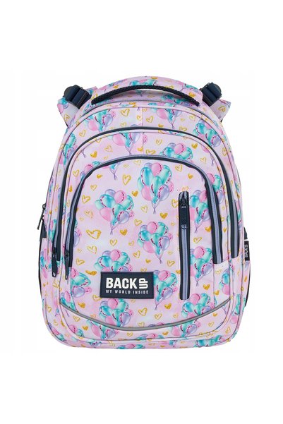 NO BRAND Rucsac școlar multicompartimentat, multicolor, 24 L