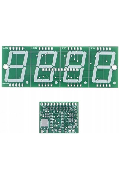 NO BRAND Termometru LED - 27 mm roșu, AV1697/2 PCB+ uP