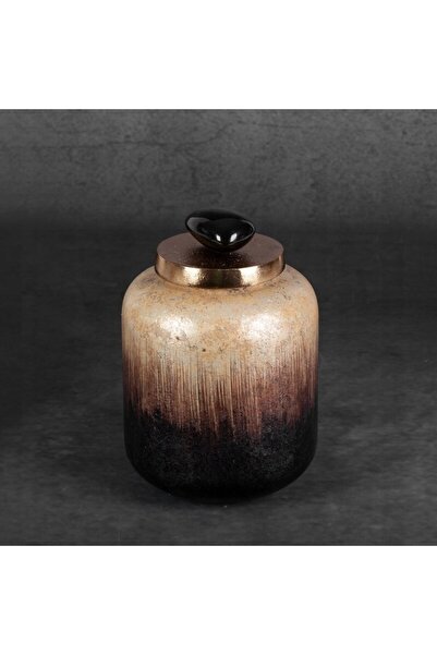 NO BRAND FIGURINĂ DECORATIVĂ DIN STICLĂ GALA (02) 14 X 23 CM BRONZ