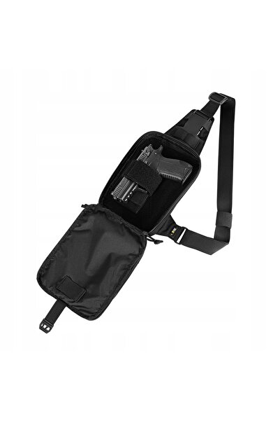 NO BRAND Geantă tactică de umăr tip sling pentru pistol - Negru