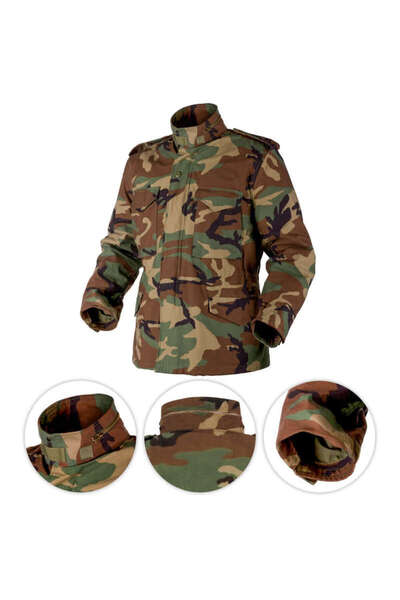 NO BRAND Jachetă militară M65 Helikon Transition cu strat interior Woodland S