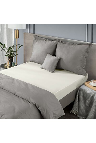 NO BRAND Cearșaf cu elastic NOVA3 100 X 200 X 25 CM BEJ DESCHIS