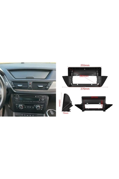 NO BRAND PENTRU BMW X1 E84 2009-2015 RAMĂ DE MONTAJ PENTRU PANOU RADIO DE 10 ...