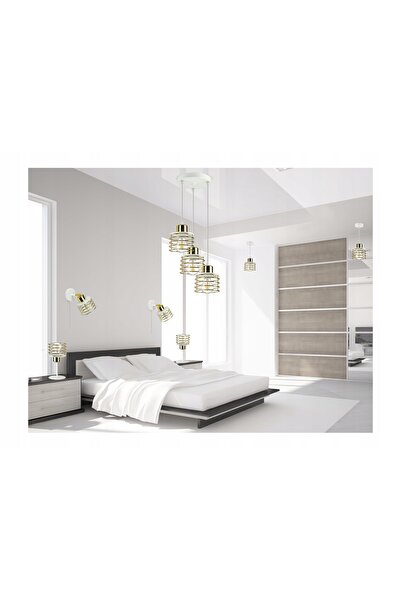 NO BRAND GLAMOUR Lampă suspendată Candelabru Auriu Crom Cupru