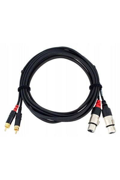 NO BRAND Cablu audio 2x RCA Cinch XLR 3m REAN Neutrik Cordial CFU 3 MC