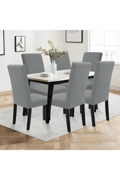 NO BRAND Husă moale pentru scaun de dining, set de patru