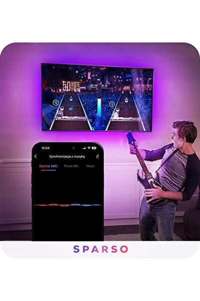NO BRAND Bandă LED RGB 10M LED-uri 230V 12V cu telecomandă. Kit foarte putern...