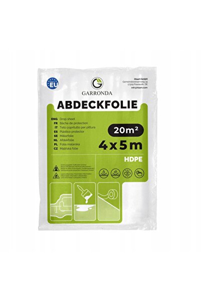 NO BRAND Garronda Folie de protecție pentru vopsire 4×5 m, transparentă, pent...