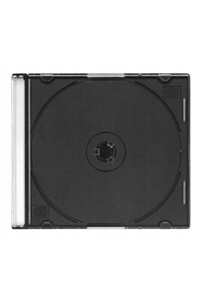 Omega Cutie subțire pentru discuri CD DVD, plastic Omeg negru, x 50 bucăți