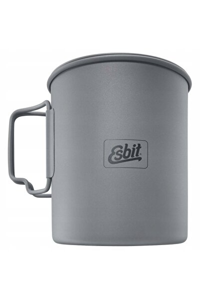 NO BRAND Vas de camping – Oală / Cană din titan Esbit 750 ml