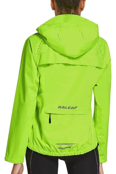 BALEAF Jachetă sport de alergare galben fluorescent, mărimea XL.