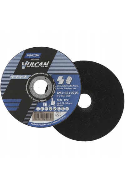 Norton Disc pentru metal VULCAN INOX 125x1,0 100 buc. Încărcător wireless 15W