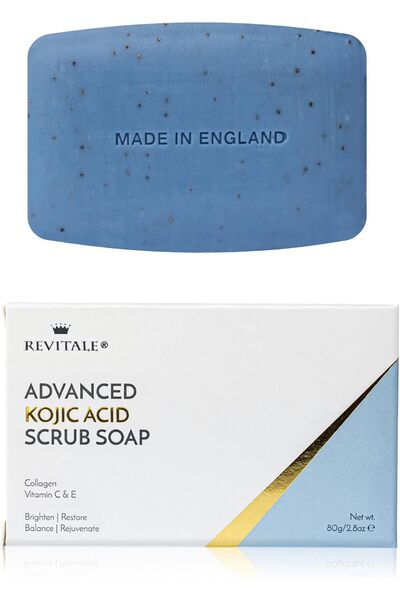 Revitale Advanced Kojic Acid Brightening Scrub Soap – Restoring & Balancing B...
