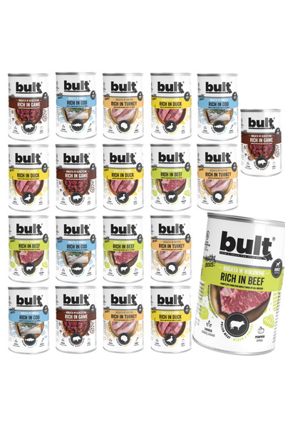 Bult Hrană umedă completă pentru câini, arome asortate, conservă 20x400g, făr...