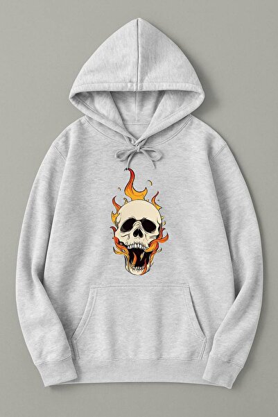 JANTIL MODA Unisex Oversize Φούτερ με κουκούλα με 3 κλωστές, τσέπη καγκουρό κ...