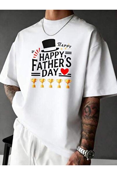 NOURAM Men's Summer Casual Short Sleeve T-Shirt, "Happy Father's Day" Hat Tro...