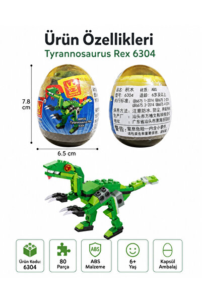 Espri Toys WANGE Tyrannosaurus Rex Mini Yapı Blok Seti