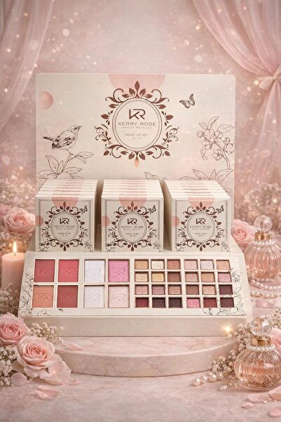 kerry باليت مكياج كيري روز (Kerry Rose Make Up Kit) هو طقم تجميل متكامل ومصمم...