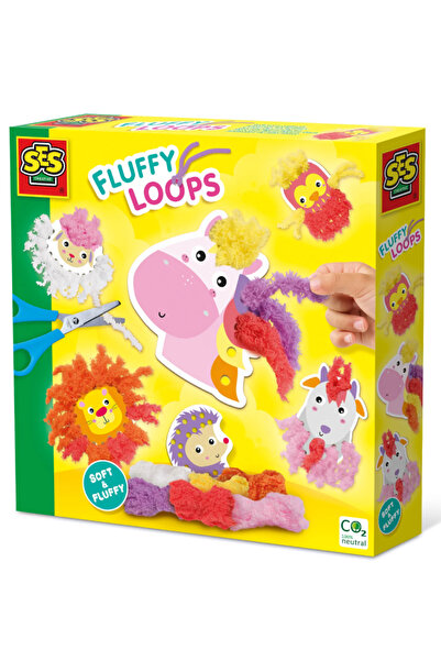 SES Creative Fluffy Loops Soft Yarn Animals (S14010)