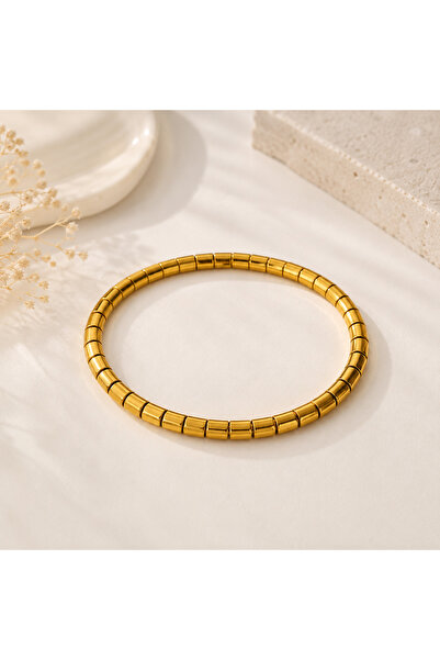 Archhazel Jewelery Striped Steel Clamp