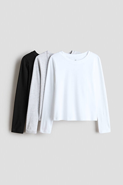 H&M 3'lü Uzun Kollu Tişört