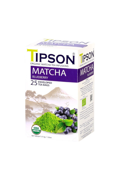 Tipson شاي ماتشا بالتوت الأزرق من تيبسون (Tipson Organic Matcha Blueberry)