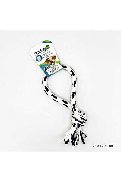 Eurodog Zengezur Dental Floss Ring Single Knot Black White (181146) 25 cm