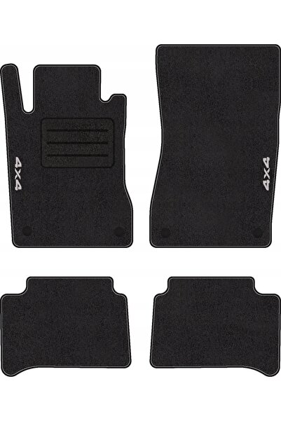 NO BRAND DYWANIKI CU HAFTEM 4X4 PENTRU MERCEDES E W211 (2002 - 2009) LUX COMPLET