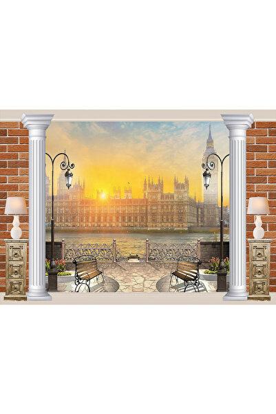 VIODESIGN Fototapet Copii, autoadeziv, 3D Oras, multicolor,200x300 cm CO371
